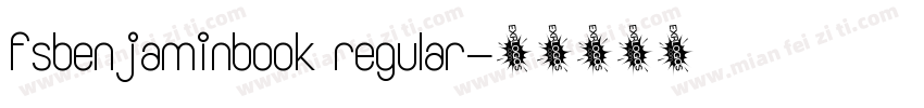 fsbenjaminbook regular字体转换